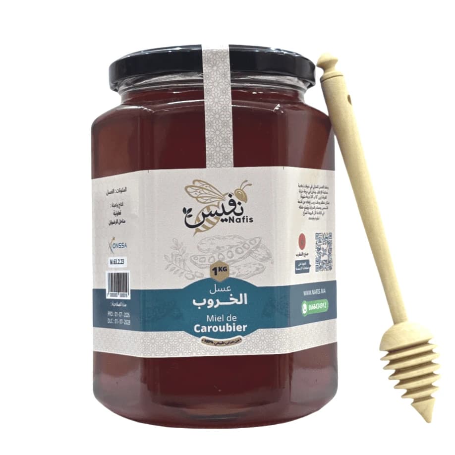 عسل الخروب الطبيعي من نفيس - Image 2